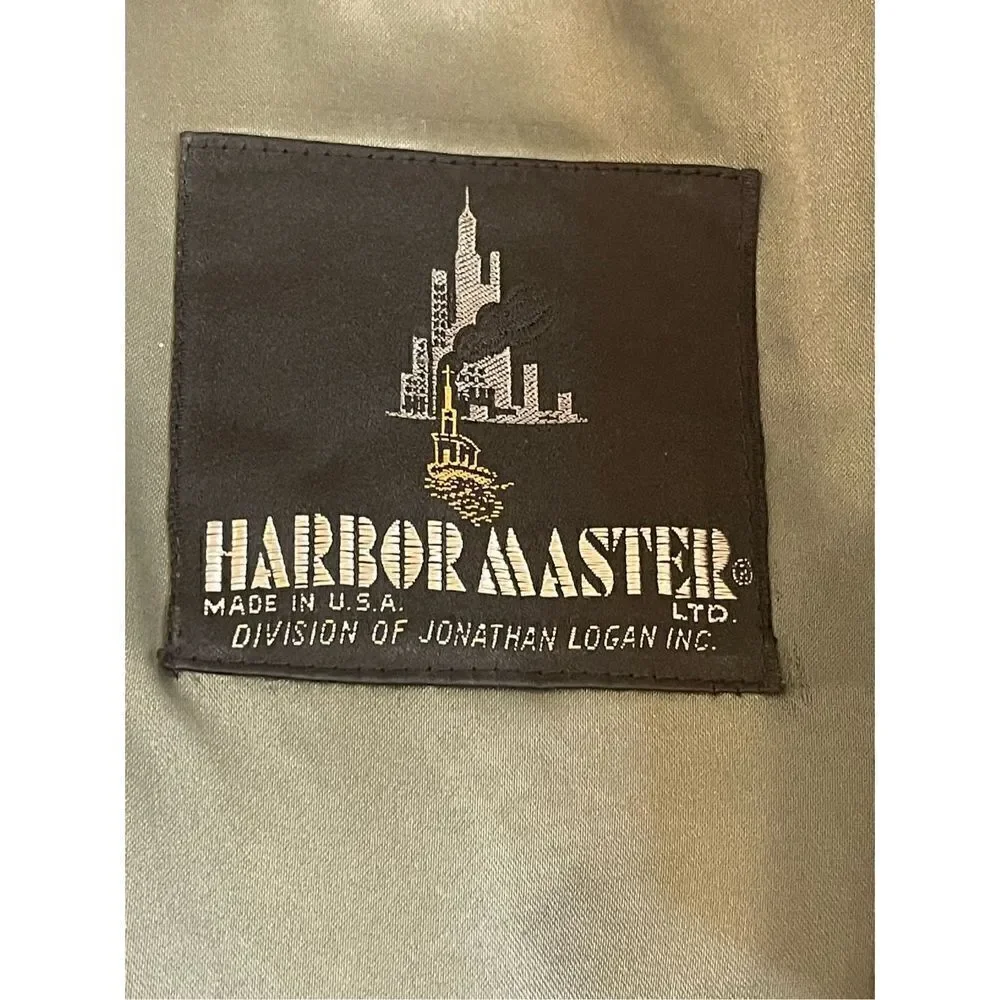 Harbor Master mens overcoat bluish gray removable wool lining size 46